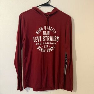 Levi's Men's Red Graphic Hoodie